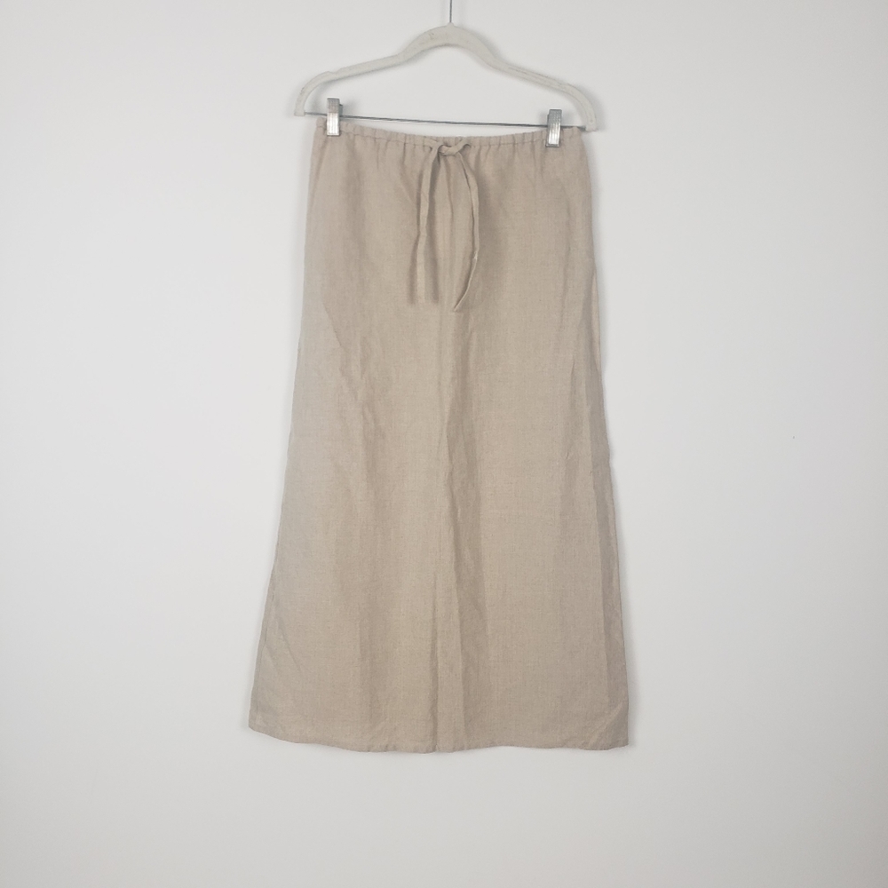 Nwt J. Crew Factory Size XS Beige Skirt Linen